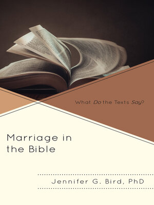 cover image of Marriage in the Bible